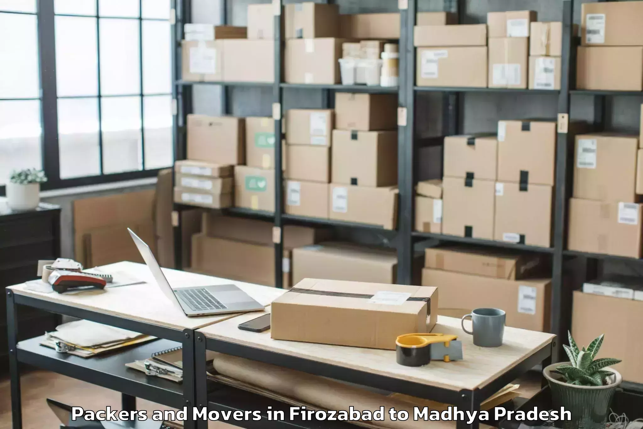 Easy Firozabad to Dabra Pichhore Packers And Movers Booking